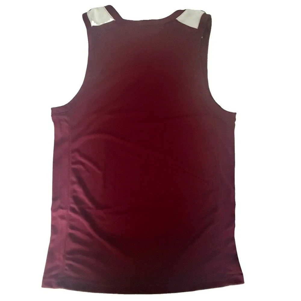 Nike Men's Basketball Burgundy Dri-Fit Stock Overtime practice Jersey Size L New